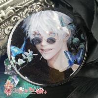 小花的手工铺子丨周边同人挂件徽章吧唧五条悟5t5明信片 五条悟 蝴蝶明信片