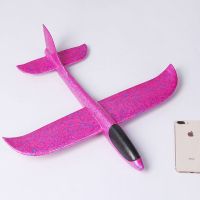 特技版手抛飞机泡沫飞机滑翔机EPP耐摔拼插航模地摊玩具飞机 35cm红色+特技回旋+平飞