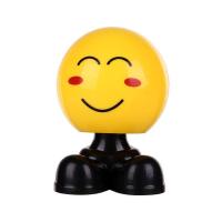 汽车车内饰品摆件太阳花摇头车装饰车载摆件创意可爱用品车上香水 摇头表情-微笑