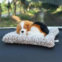 车载汽车摆件新车除甲醛去异味活性碳创意车内仿真植物竹炭包摆件 仿真小狗(米格鲁)1个