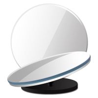 后视镜小圆镜 汽车倒车小圆镜反光镜盲区辅助镜360度高清小车防水 普通版(1个装 建议购买特高清)