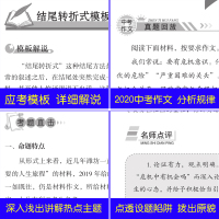 2020-2021年度中考满分作文+近五年中考满分作文+近五年中考英语作文全3册5年中考满分作文大全初中生作文素材大全素