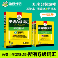 华研外语英语六级词汇书乱序便携版备考2021年12月大学cet6高频词汇词根联想记忆法单词专项训练搭四六级真题阅读听力复