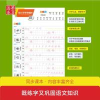 华夏万卷 小学生同步写字课二年级下册部编人教版正楷字帖练字小学语文2年级下写字课课练专项训练练字帖练习册默写天天练