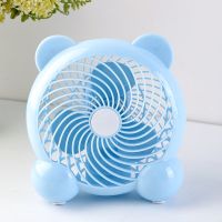 小电风扇办公室卡通学生宿舍床上迷你小型台式风扇家用静音大风力 7寸熊猫 自带1.3米原装线