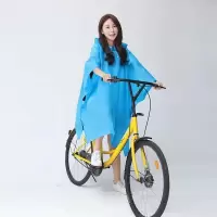 雨衣电动车摩托车遮脚雨披电动车单人双人加厚雨衣高清帽檐雨披 小自行车款无帽檐 4XL[加厚]