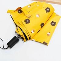 儿童雨伞男 小学生 三折折叠伞奥特曼王者荣耀大童6-12卡通大号 手动三折布熊