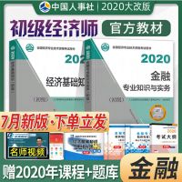 正版2021初级经济师中级经济师教材同步试卷金融人力工商财税 初级经济师金融 试卷一套2本