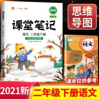 2021版二年级下册黄冈课堂笔记语文人教版教材同步知识讲解总结书 二年级下册 [抖音同款]小学语文知识集锦
