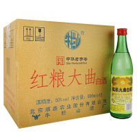 牛栏山二锅头白酒 浓香型 红粮大曲 50度 整箱500ml*12瓶 整箱装