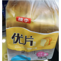 桃李面包胡萝卜味优片吐司面包350g
