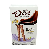 德芙香浓榛子味丝滑牛奶巧克力注心饼干40g