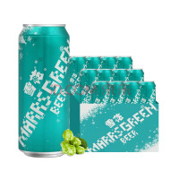 雪花勇闯天涯马尔斯绿拉罐500ml*12罐装/件