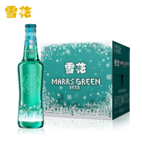 雪花啤酒马尔斯绿8°455ml瓶*12整箱装