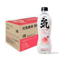 元気森林无糖白桃味苏打气泡水碳酸饮料汽水整箱480ml*15瓶