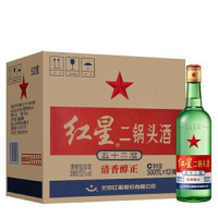 红星/52度大二锅头500ml*12瓶/件