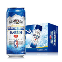 哈尔滨大拉 冰纯啤酒 500ml*12听/件