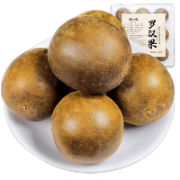 [颗颗精选大果]罗汉果 广西桂林特产 黄金罗汉果干果神仙果泡水喝的花草茶共160克9颗大果