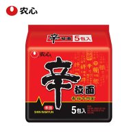 农心香菇牛肉味辛拉面五连包120g*5包 煮面韩式拉面