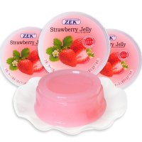 马来西亚进口 休闲零食 ZEK草莓味果冻255g 水果味果冻布丁