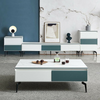 岩板茶几电视柜组合客厅家具大小户型极简北欧长方形茶桌