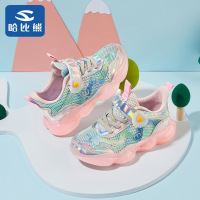 2021夏季新款女童鞋单网镂空运动鞋时尚潮小花女童鞋