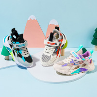 童鞋2021夏新款时尚跑步鞋男装休闲轻便运动鞋女童镂空凉鞋