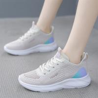 2021飞织单网休闲时尚网面透气轻便跑步鞋广场舞鞋韩版运动鞋