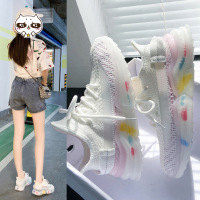 ins透气网面飞织女鞋2021夏季新款韩版学生健身运动鞋女潮YZ-9012