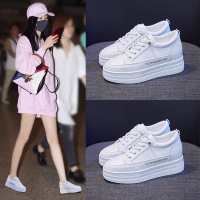 内增高小白鞋女2021春季新款韩版学生板鞋女厚底松糕休闲潮鞋H02