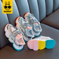 女童运动鞋男童儿童鞋子春秋款2021新款中大童网面透气老爹鞋