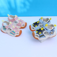 abcll夏季新款儿童软底包头沙滩机能凉鞋男女学步凉鞋