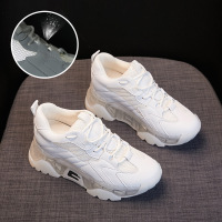 2021夏款透气运动鞋厚底内增高吸膜底老爹鞋女透气小码女鞋313233