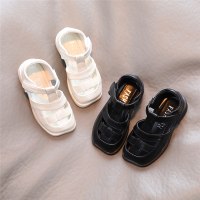 女童凉鞋2021夏季新款时尚包头镂空透气公主鞋英伦风中大童罗马鞋