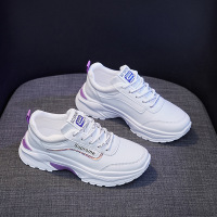 2021春夏新款韩版ins运动鞋女潮透气学生老爹鞋厚底小白鞋女586-2