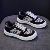 大头豹纹休闲鞋女2021春季新款韩版厚底松糕鞋女运动鞋ins潮c5027