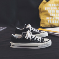 帆布鞋女擦油2021新款学生复刻休闲板鞋原宿小白鞋女k226