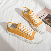 韩版饼干鞋女ins潮学生帆布鞋女2021春季新款透气平底跑步板鞋k86