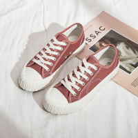 韩版饼干鞋女ins潮学生帆布鞋女2021春季新款透气平底跑步板鞋k86