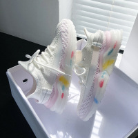 ins透气网面飞织女鞋2021夏季新款韩版学生健身运动鞋女潮yz-9012