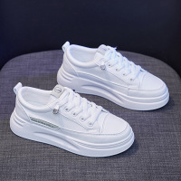 ins百搭小白鞋女2021春季新款透气学生韩版板鞋厚底松糕鞋cc-d30