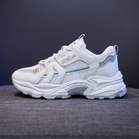 ins韩版老爹女鞋2021春季新款反光运动鞋女学生百搭增高鞋tt-885