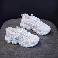 2021夏季新款韩版毛毛虫老爹鞋女ins潮透气网面鞋女2136