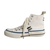 2020夏季新款小白鞋韩版港风原宿不规则鞋底百搭帆布鞋