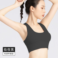 lulu锦纶运动内衣女夏防震交叉吊带上衣跑步健身文胸美背瑜伽背心