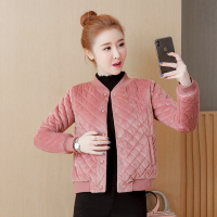 金丝绒棉服短款小外套女2020秋冬新款韩版宽松棉衣保暖面包服袄子