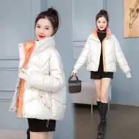 羽绒棉服女2021年新款韩版冬季女士加厚棉衣外套宽松亮面棉袄短款