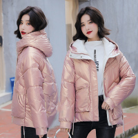 羽绒棉服女2021年新款韩版亮面免洗冬季棉衣外套短款宽松百搭棉袄