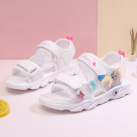 女童凉鞋2021新款夏季儿童鞋子小孩子时尚软底学生公主风洋气童鞋