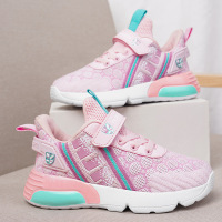 女童童鞋新款2021夏季飞织网面鞋中大童男童童鞋儿童休闲运动鞋子